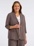 Sheego Jackenblazer "Leinen-Blazer"