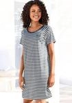 Sleepshirt, Damen, Gr. 36/38, N-Gr, blau (dunkelblau), Single Jersey,...