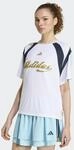 T-Shirt ADIDAS SPORTSWEAR "HOUSE OF TIRO TRIKOT", Damen, Gr. XS, wei&szlig; (wei&szlig;, hazy