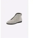 Hausschuh CASUAL LOOKS, Damen, Gr. 38, grau (hellgrau), Textil, Schuhe Hausschuh