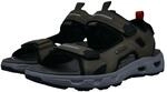 Sandale SALAMANDER, Herren, Gr. 42, dunkelgr&uuml;n, Lederimitat, Schuhe Sandale,