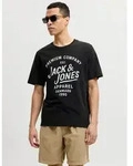 T-Shirt JACK & JONES "JPRBLUZANE SS TEE FST", Herren, Gr. XS, schwarz, Jersey,