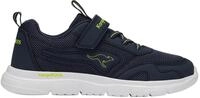 Sneaker KANGAROOS "K-ETK ROOZ EV", M&auml;dchen, Gr. 28, dk navy, sulphur spring, Mesh,