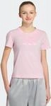 T-Shirt ADIDAS SPORTSWEAR "JG SATIN TEE", M&auml;dchen, Gr. 128, clear pink, clear pink,