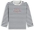 Langarmshirt TOMMY HILFIGER, Jungen, Gr. 56, schwarz night navy stripes, Jersey,