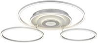 GLOBO LIGHTING Deckenleuchte "MILES", silberfarben, 1, &Oslash; 40cm H: 13,5cm, 1 Stk.,