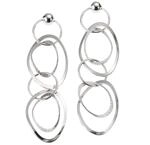 Paar Ohrh&auml;nger ZEEME "925 Silber rhodiniert", wei&szlig;, Ohrringe, Damen, one-size,