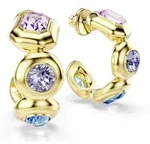Paar Creolen SWAROVSKI "Schmuck Geschenk Gema Ohrringe", bunt (gelbgoldfarben,