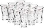 van Well Schnapsglas "Stamper geeicht mit Rotring Dublino 2 cl + 4cl 12er Set