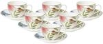 Villeroy & Boch Tasse "Kaffeetassen mit Untertassen Amazonia Anmut 200 ml 6er Set