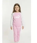 Trainingsanzug PUMA "MINICATS ESS RAGLAN CREW SET FL INF", Jungen, Gr. 68, pink