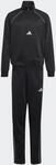 Trainingsanzug ADIDAS SPORTSWEAR "J VZTC TS", Jungen, Gr. 128, schwarz (schwarz,