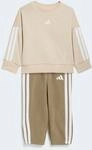 Trainingsanzug ADIDAS SPORTSWEAR "ESSENTIALS KIDS", M&auml;dchen, Gr. 68, beige (crystal