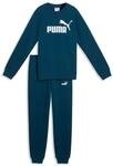Trainingsanzug PUMA "ESS NO1 LOGO CREW SWEAT SUIT FL B", Jungen, Gr. 176, midnight