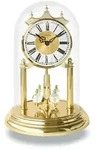 Jahresuhr AMS "J1202", gold (goldfarben), Tischuhren, Tischuhr, Quarzuhr, Wohnzimmer,