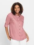 Hemdbluse CASUAL LOOKS, Damen, Gr. 36, rosa (rosenquarz), 100% Viskose, unifarben,