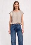 Shirtbluse STREET ONE, Damen, Gr. 34, clay sand, Stoff, 88% Viskose, 12% Polyamid,