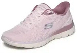 Slip-On Sneaker SKECHERS "SUMMITS", Damen, Gr. 37, rosa (mauve), Textil, Schuhe,