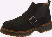 Stiefelette HEINE, Damen, Gr. 35, schwarz, Leder, Rindsleder, Veloursleder, Schuhe
