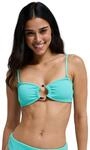 Bandeau-Bikini-Top ROXY "Roxy Sunshine Bandeau", Damen, Gr. M, blau (katydid),