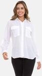 Hemdbluse CIPO & BAXX "WH123", Damen, Gr. L, wei&szlig;, 100% Baumwolle, unifarben,