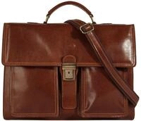 Pik&eacute; Aktentasche echt Leder, Made in Italy