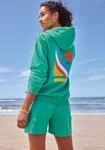 Kapuzenpullover BENCH. LOUNGEWEAR, Damen, Gr. 40/42, aqua, Sweatware,...