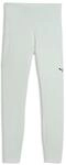 Trainingstights PUMA "W PWRMODE 78TH TIGHT", Damen, Gr. XL, N-Gr, crme de mint,