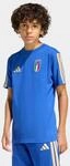 T-Shirt ADIDAS PERFORMANCE "FIGC KIDS TEE", Jungen, Gr. 176, bold blau, Obermaterial: