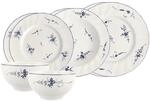 Geschirr-Set VILLEROY & BOCH "Einsteiger-Set Vieux Luxembourg 8er Set wei&szlig;-blau",