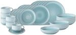 like. by Villeroy & Boch Geschirr-Set "Kombiservice Perlemor Aqua 30er Set blau"