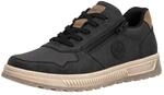 Sneaker RIEKER, Herren, Gr. 40, schwarz, Lederimitat, Schuhe Sneaker,...
