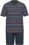 Schlafanzug AMMANN "Schlafanzug kurz Men / Nightwear", Herren, Gr. 54, blau