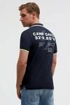 Poloshirt CAMP DAVID, Herren, Gr. 3XL, blau, Piqu&eacute;, Material: 100% Baumwolle,