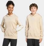 Kapuzensweatshirt ADIDAS SPORTSWEAR "J 3S FL HD 225", M&auml;dchen, Gr. 140, crystal