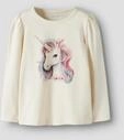 Langarmshirt NAME IT "NMFKIMIA LS TOP BOX", M&auml;dchen, Gr. 92, beige (antique wei&szlig;),