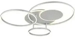 GLOBO LIGHTING Deckenleuchte "JOHNSON", wei&szlig; (silberfarben), 1, &Oslash; 51,5cm H:...