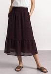 T&uuml;llrock STREET ONE, Damen, Gr. 32, lila (rustic rouge), Stoff, Obermaterial: 100%