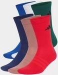 Sportsocken ADIDAS PERFORMANCE "CUSHIONED CREW 6ER-PACK", Damen, Gr. S (37/39),...