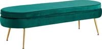 SalesFever Polsterbank "Clam Elegante Bank mit Polsterung" Eleganz in Gold:...