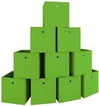 VCM Faltbox "10er Set Faltbox Klappbox Aufbewahrungsbox Boxas"