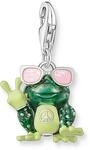 Charm-Einh&auml;nger THOMAS SABO "Frosch-Optik mit Sonnenbrille bunt", silber