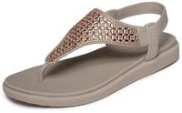 Sandale SKECHERS "MEDITATION LUXE", Damen, Gr. 40, rosa (taupe), Textil,...