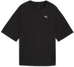 T-Shirt PUMA "Wardrobe Essentials Oversized T-Shirt Damen", Damen, Gr. S, schwarz,