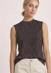 Mesh-Top STREET ONE, Damen, Gr. 34, schwarz coffee, Stoff, Obermaterial: 95%