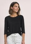 STREET ONE 3/4-Arm-Shirt mit U-Boot-Ausschnitt