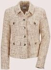 Jerseyblazer MADELEINE "Blazer Glanzvoller Kurzblazer", Damen, Gr. 36, beige (beige,