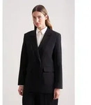 Jackenblazer SEIDENSTICKER, Damen, Gr. S, schwarz, 96% Viskose, 4% Elastan,