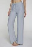 Loungehose, Damen, Gr. XS (32/34), N-Gr, grau (blau meliert), Materialmix,