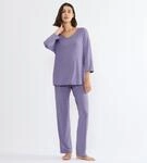 Triumph Schlafanzug "Timeless Sensuality PK 3/4 Sleeves" atmungsaktiv und weich,
